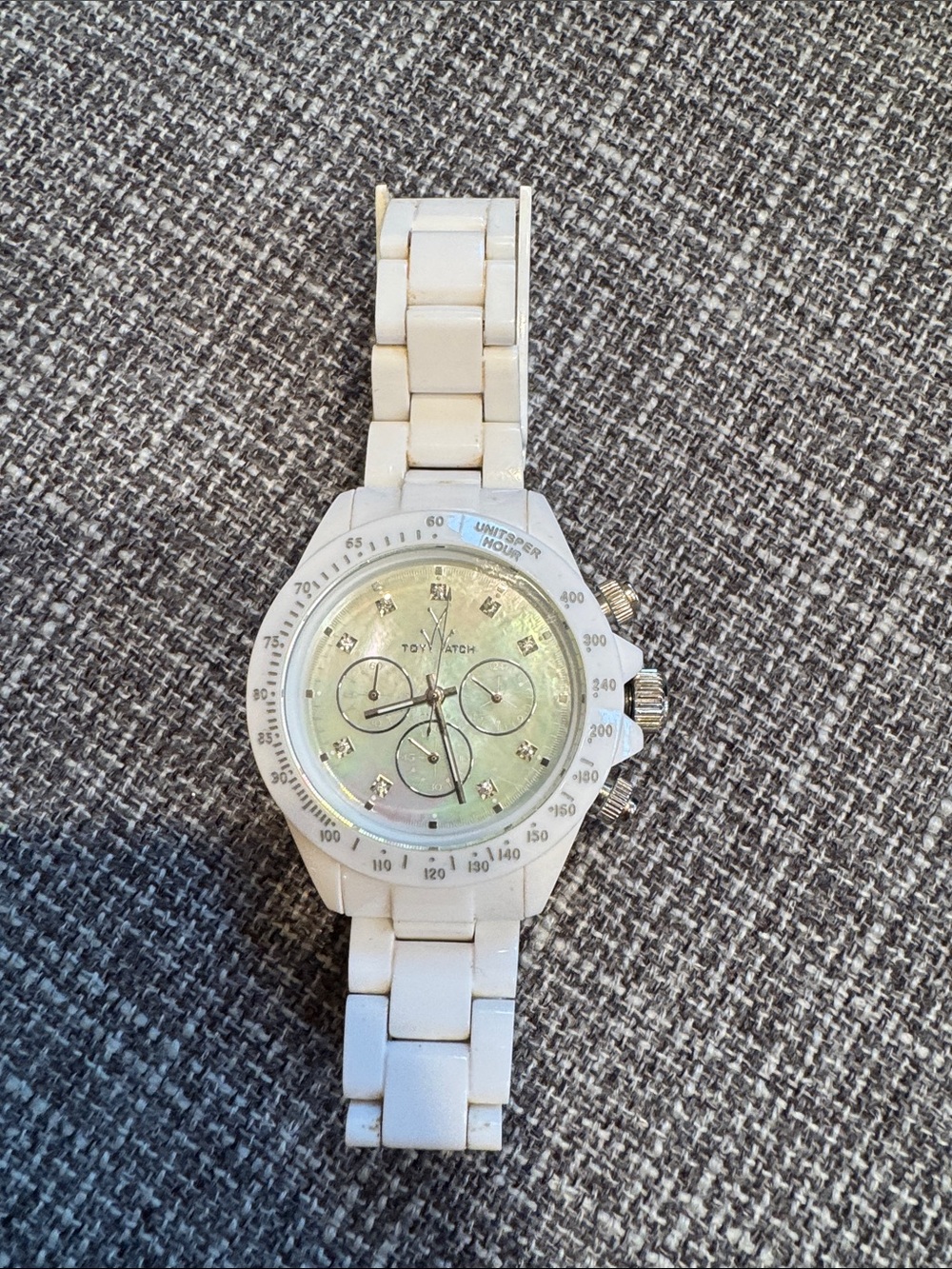 Toy Watch White Ceramic Chronograph Women’s Watch